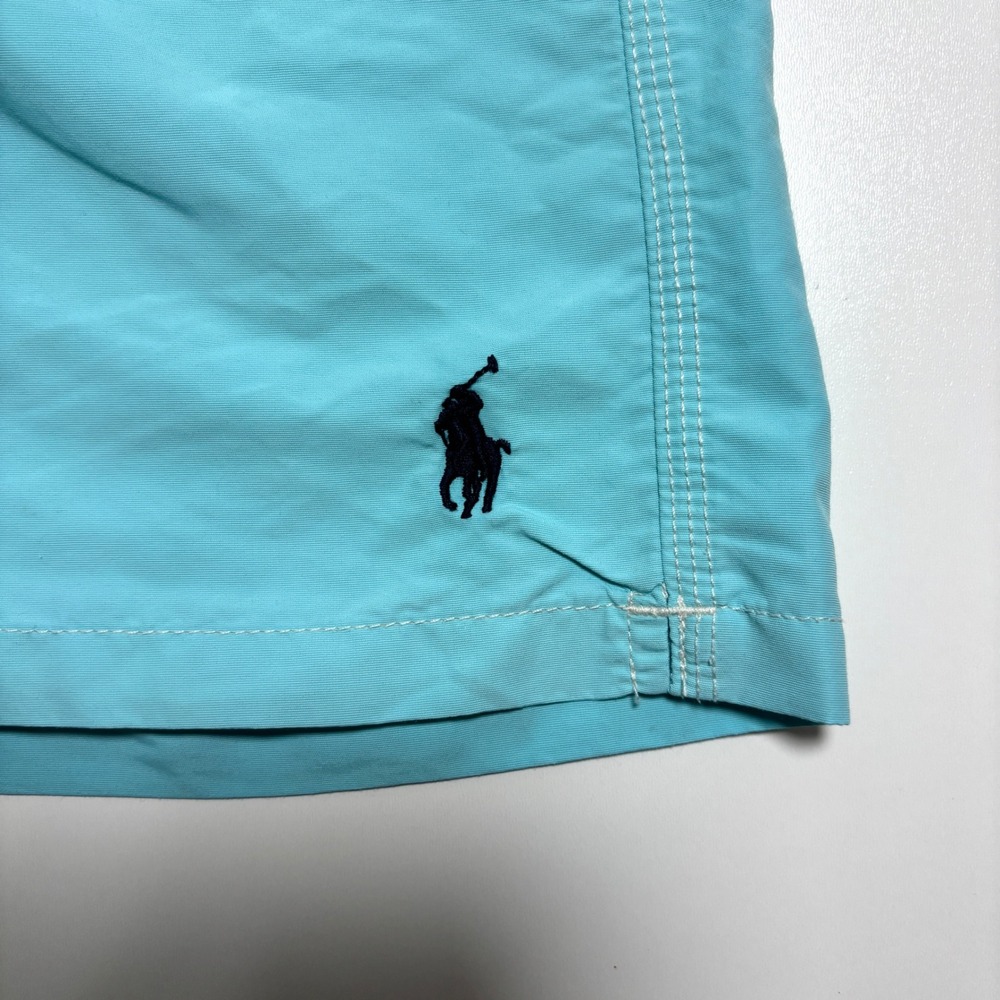 Polo Ralph Lauren Aqua Blue Swim Trunks Mens Large Lined Cargo Bathing Suit - Picture 3 of 8